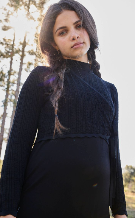 PASHMINI MIA POINTELLE MAXI DRESS (14-22Y)