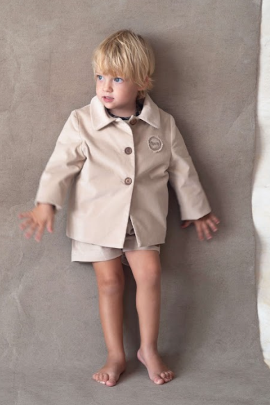 POPELIN VELVET COAT W/LAPEL (18M-5Y)