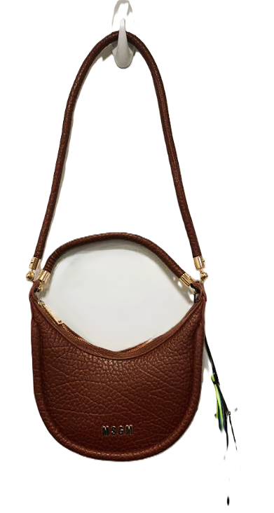 MSGM HAMMERED LEATHER SHOULDER BAG(OS)