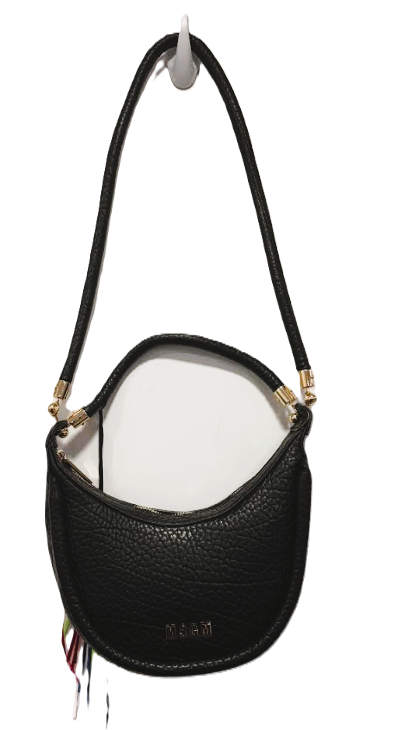 MSGM HAMMERED LEATHER SHOULDER BAG(OS)