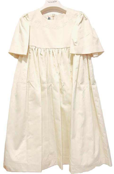 MIMISOL LOGO EMBROIDERED DRESS (8-14A)