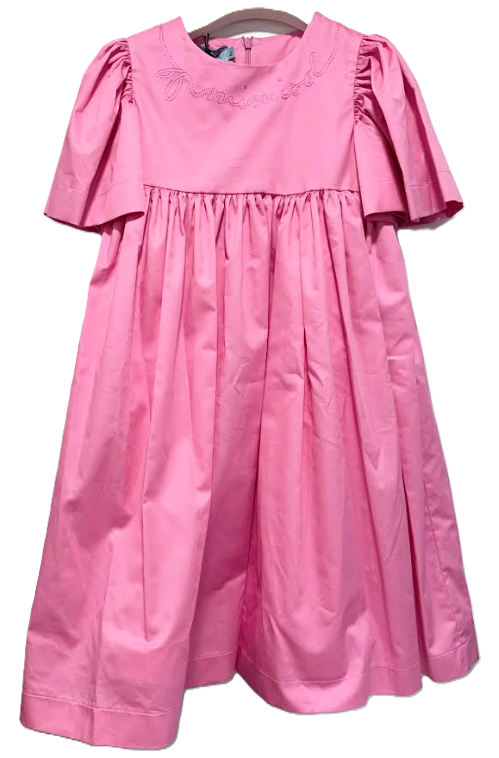 MIMISOL LOGO EMBROIDERED DRESS (8-14A) – Klade Children's Boutique