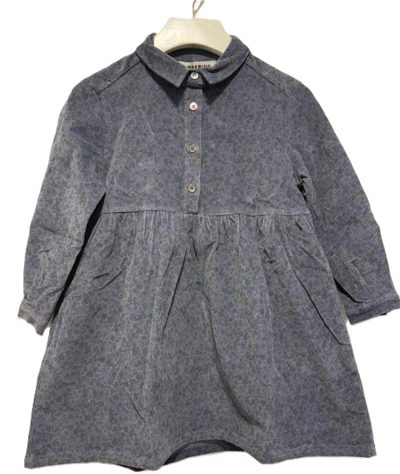 TANGERINE A-LINE COLLAR DRESS (4-14Y)