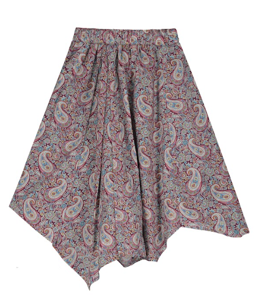 TANGERINE LIBERTY ASYMMETRICAL SKIRT (10-16Y)