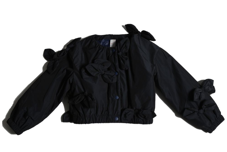 TIA CIBANI ESTRELLA BOW EMB BOMBER (3-16Y)