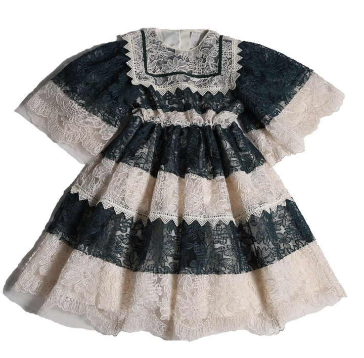 TIA CIBANI FRIDA PATCHWORK SAILOR FROCK (2-16Y)