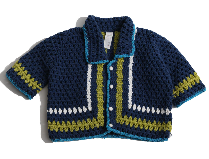 TIA CIBANI PIPER CROCHET CARDIGAN (9Y-16Y)