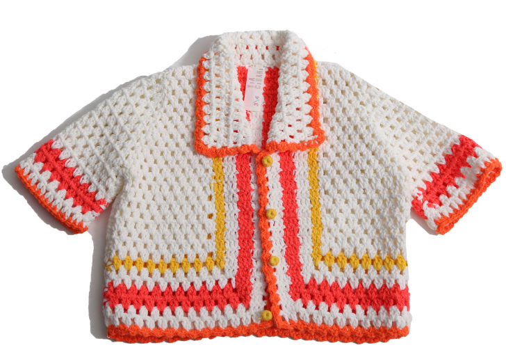 TIA CIBANI PIPER CROCHET CARDIGAN (9Y-16Y)