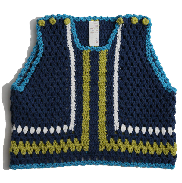 TIA CIBANI PIPER CROCHET VEST (9Y-16Y)
