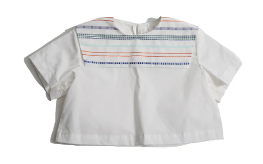 TIA CIBANI SKIPPER TUFTED SAILOR SHIRT (2-8Y)