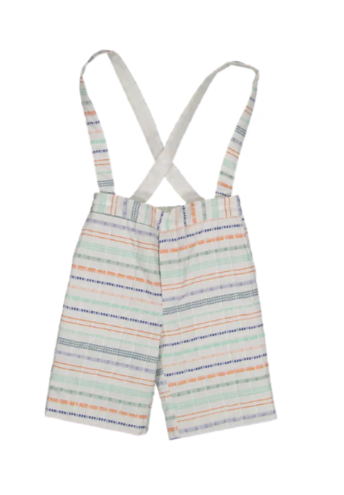 TIA CIBANI TUFTED SUSPENDER BERMUDAS (2-6Y)