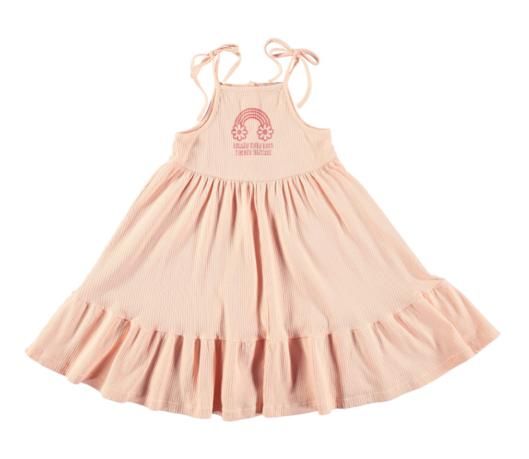 TOCOTO VINTAGE RIBBED DRESS (12M-2Y)