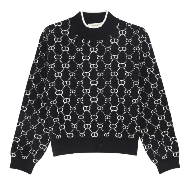TWINSET MOCKNECK SWEATER (12-16A)