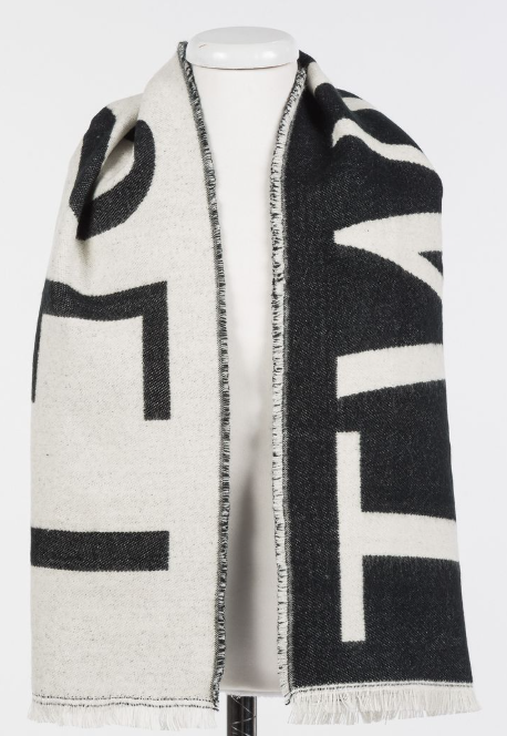 TWINSET OVAL LOGO KNIT SCARF (OS)