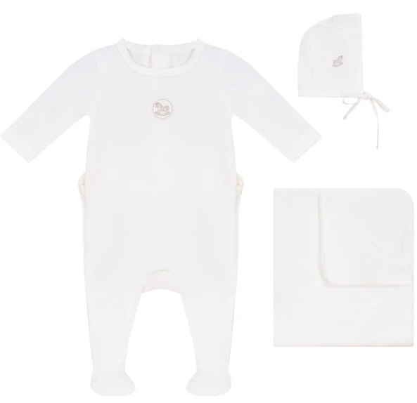 BUBANI LOGO HORSE 3PC SET (1M-6M)