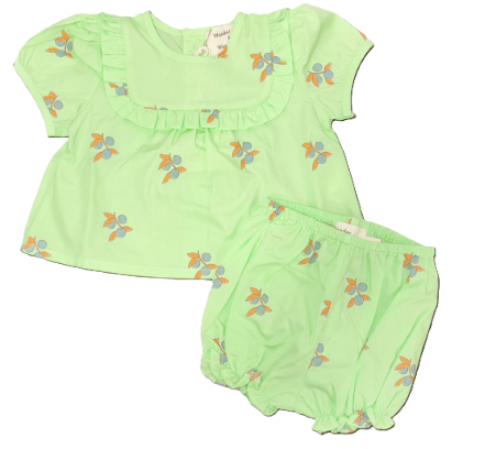 WANDER & WONDER BABY RUFFLE SET (3M-24M)