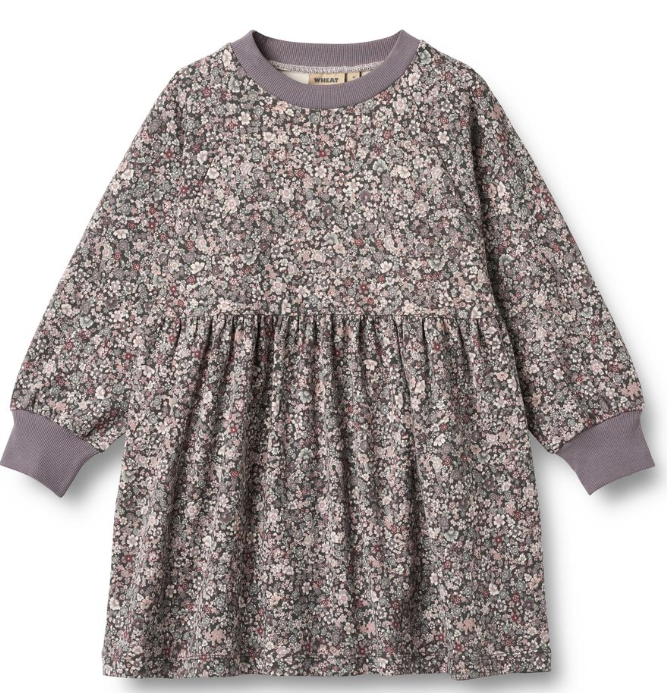WHEAT LONG SLEEVE DORETHA JERSEY DRESS (3-8Y)