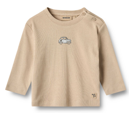 WHEAT LONG SLEEVE RAY TSHIRT (9M-2Y)