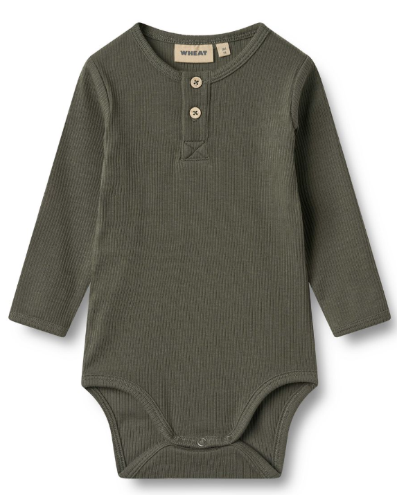 WHEAT LS BENNY BODYSUIT (6M-2Y))