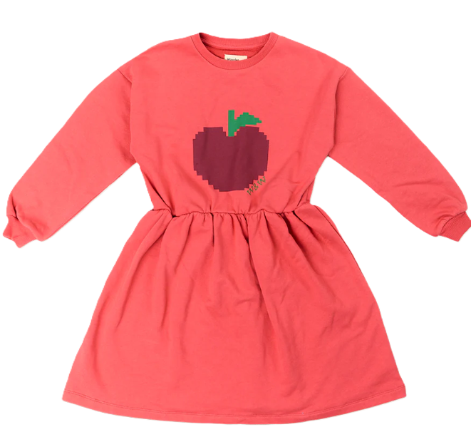 WANDER & WONDER BIG APPLE SWEAT DRESS(1-10Y)