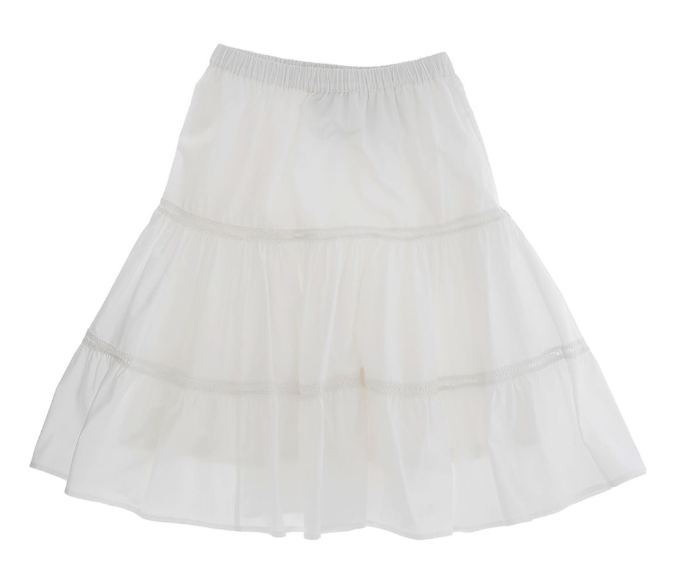 ERMANNO SCERVINO POPLIN LOGO SKIRT (12A-16A)