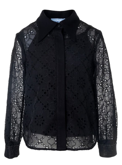 MIMISOL EMBROIDERED CHIFFON SHIRT (14-18A)