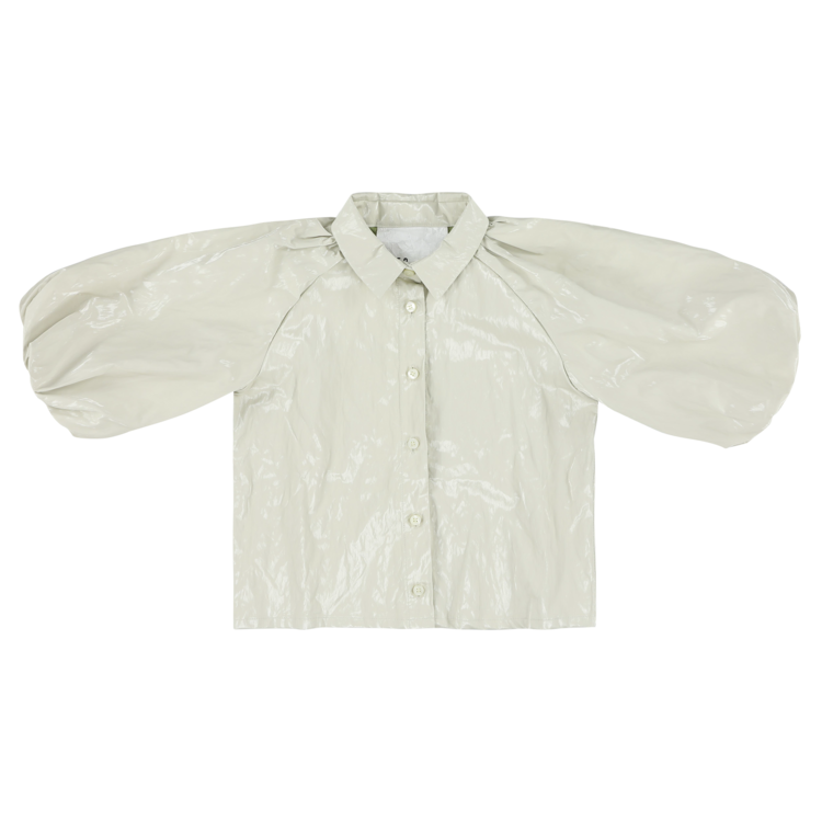 CAROLINE BOSMANS BUBBLE SLEEVE GLOSS SHIRT (2Y-18Y)