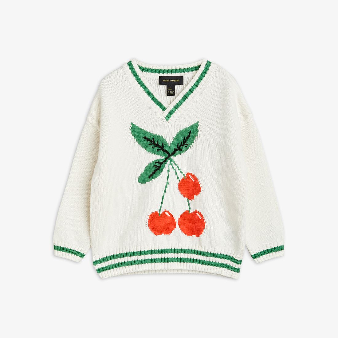 MINI RODINI CHERRY KNIT SWEATER (2Y-10Y)