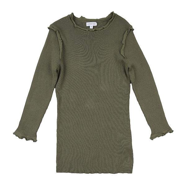 LUNA MAE RUFFLE SWEATER (XS-XL)