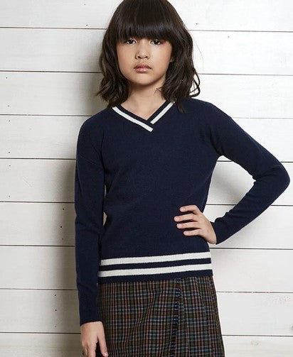 AUTUMN CASHMERE VARSITY TOP (10Y-16Y)