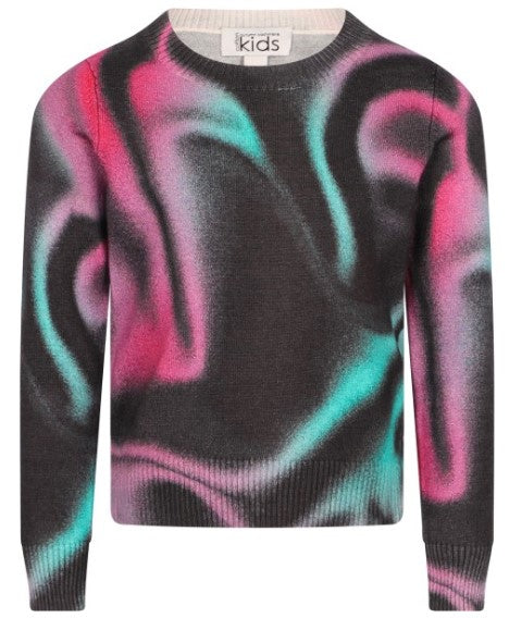 AUTUMN CASHMERE SWIRL PRINT CREW (10Y-16Y)
