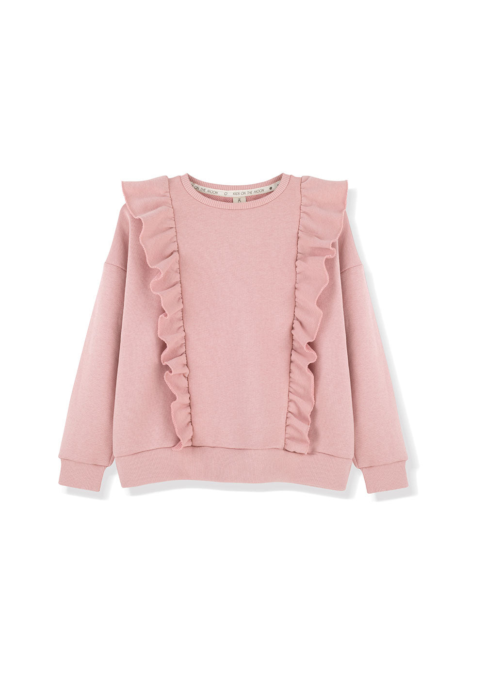 KIDS ON THE MOON MELLOW ROSE FRILL SWEATSHIRT (2Y-12Y)