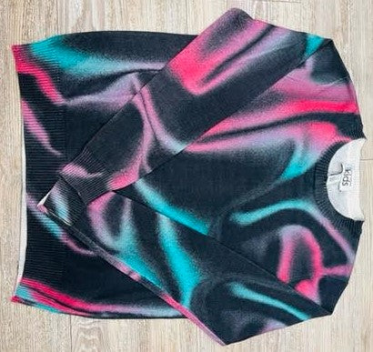 AUTUMN CASHMERE SWIRL PRINT CREW (10Y-16Y)