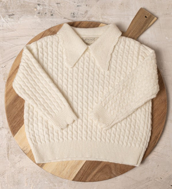 BIRINIT PETIT V-NECK COLLAR JERSEY (2Y-12Y)