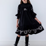 PETITE AMALIE EMBROIDERED CORD DRESS (3-14Y)