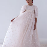GOLD LABEL ORGANZA ROSES GOWN (3-18Y)