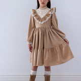 PETITE AMALIE VINTAGE LACE YOKE DRESS (3-14Y)