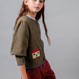 BIRINIT PETIT AUSTRIAN KNIT EMB CARDI (2-3Y)