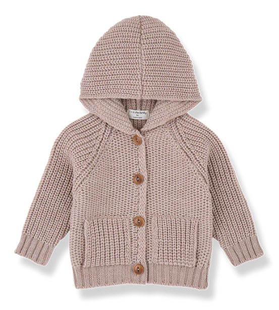 1+ IN THE FAMILY MORTEN HOODED JACKET (6M-36M)