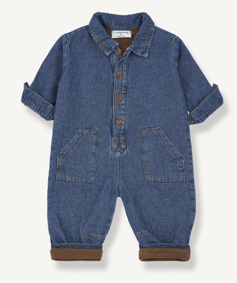 1+ IN THE FAMILY VITUS LINED OVERALL (9M-24M)