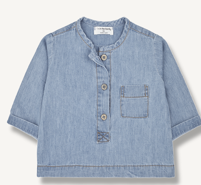 1+ IN THE FAMILY CARLO LS SHIRT (18M-48M)