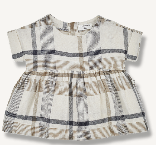 1+ IN THE FAMILY SHORT SLEEVE DRESS (6M-48M)