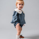 BIRINIT PETIT GINGHAM BLOUSE W/BLOOMER (6M-3Y)