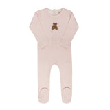ELY & CO GINGHAM TEDDY FOOTIE (9M-12M)