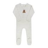 ELY & CO GINGHAM TEDDY FOOTIE (9M-12M)