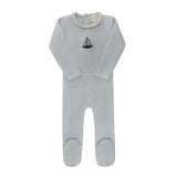 ELY & CO EMBROIDERED LIBERTY BERRY FOOTIE (9M-18M)