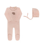 ELY & CO EMBROIDERED LIBERTY BERRY FOOTIE W/BONNET (3M-6M)
