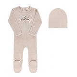 ELY & CO EMBROIDERED ABC FOOTIE W/BONNET (3M-6M)