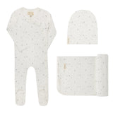 ELY & CO PRINTED FLORAL STAR TAKE ME HOME SET (3M-6M)