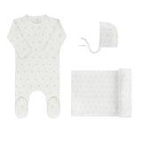 ELY & CO ROSEBUD/DIAMOND TAKE ME HOME SET (3M-6M)